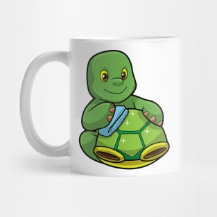 Turtle with Shell & Cleaning rag Mug